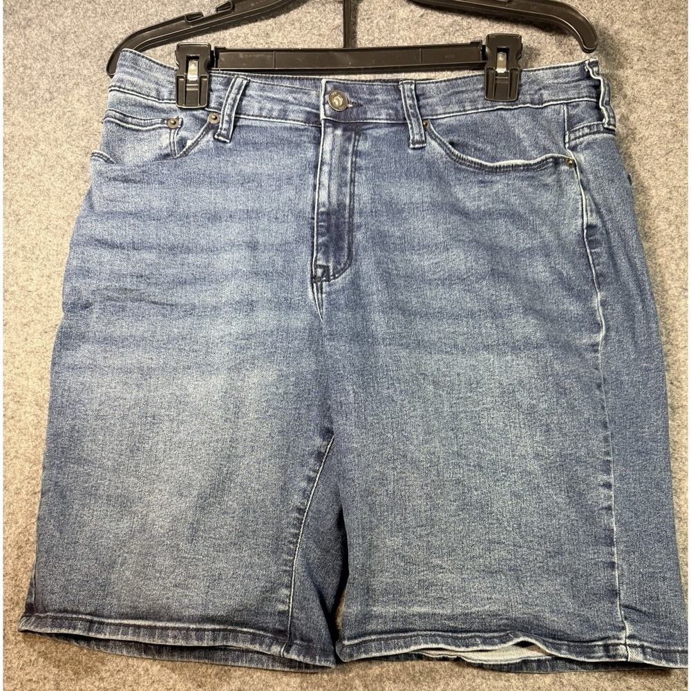 DKNY Jeans Blue Denim Bermuda Shorts Size 10